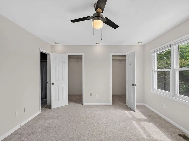 Walk-in closets in rear bedroom
