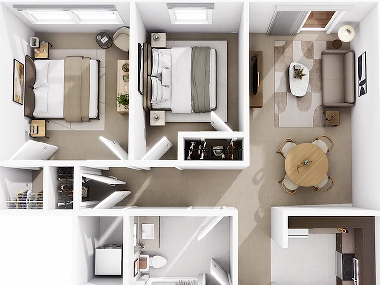 2 JO Floor Plan. 2 Bedroom, 1 Bath. 2 JO Floor Plan. 2 Bedroom, 1 Bath.