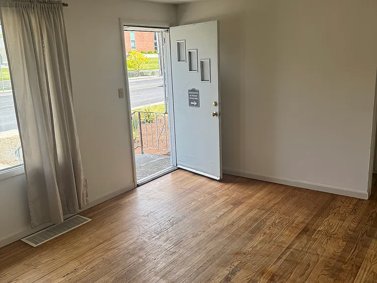 Front door- hardwoods