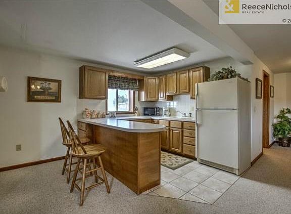 Comfortable kitchen area with dining counter