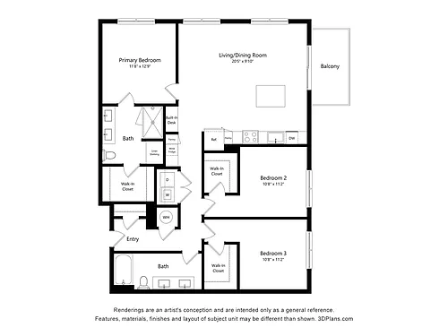 Floor plan C1 - ADA