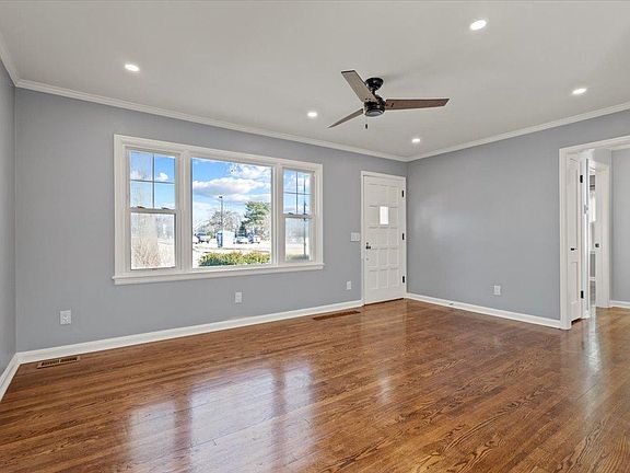 Living room with park views.