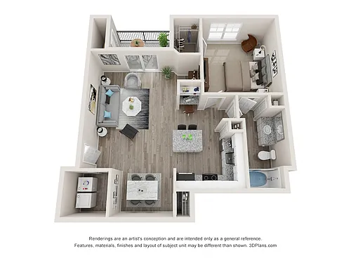 Floor plan The Deep Ellum with Garage