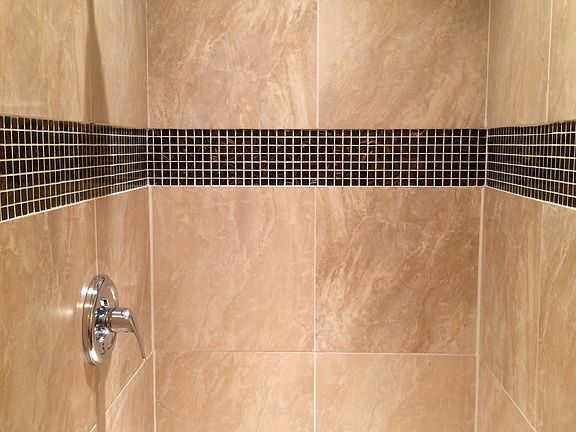 New tile shower