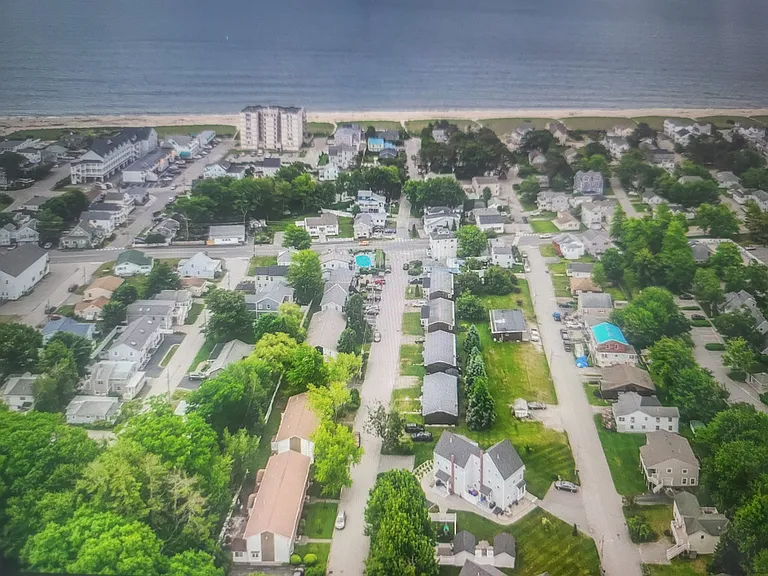 Aerial view of condos, 2 blocks from the beach