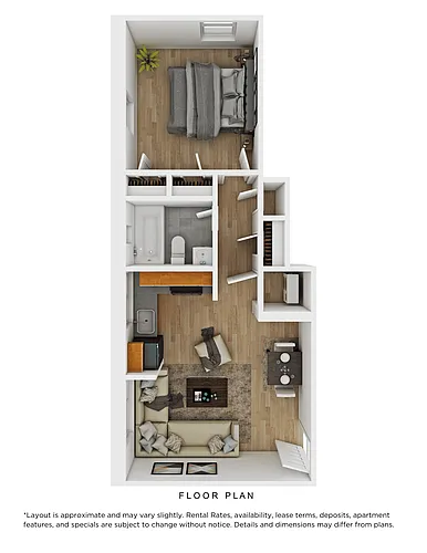 Floor plan 1 BR