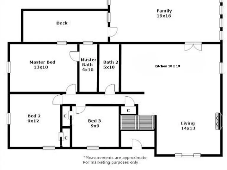 Recently remodeled and enlarged kitched