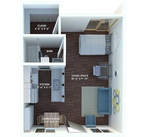 Floor plan Studio