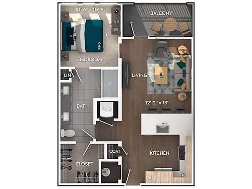 Floor plan A2a