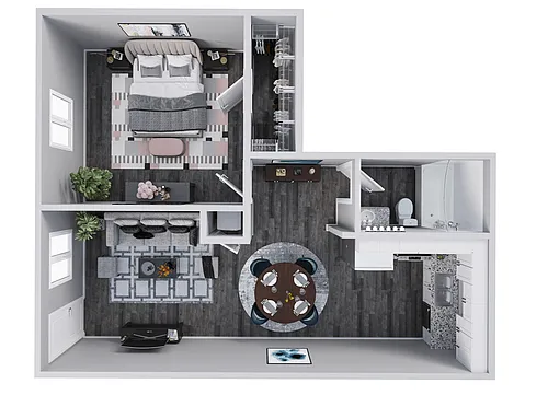 Floor plan One Bedroom