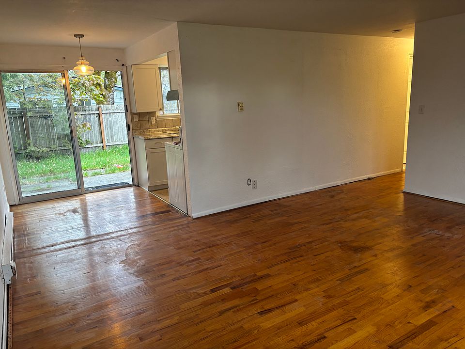 Living room into the dining are