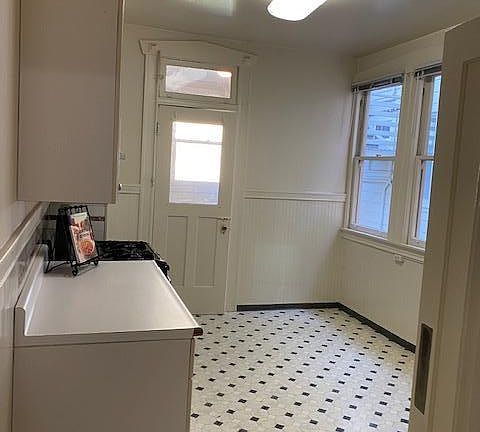 Kitchen with gas stove