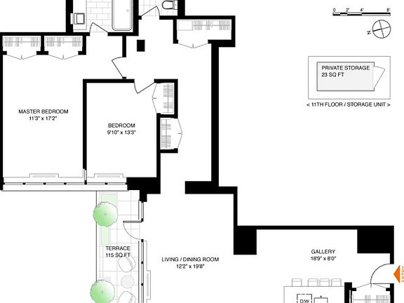 2nd image of 360 Furman St APT 1118