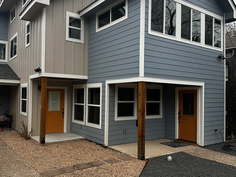 Entry and Kitchen area exterior doors for Unit A - 3904 Tonkawa Trail, Austin TX