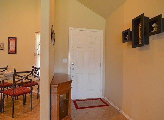 Tile in entry and kitchen