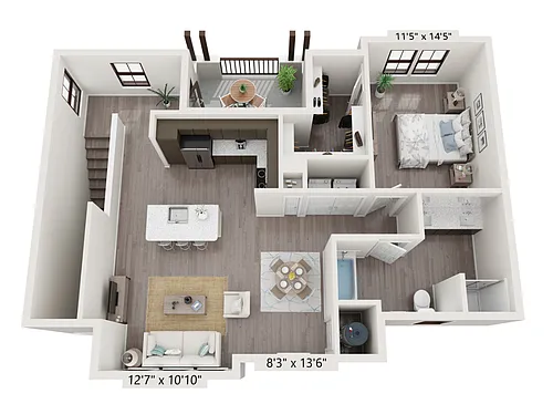 Floor plan A1E