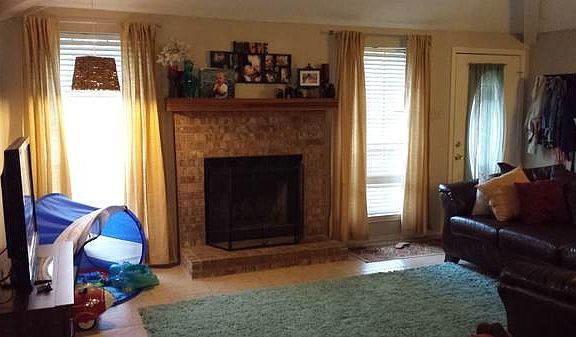 Beautiful Brick Fireplace