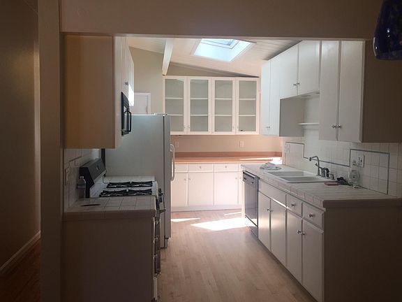 Kitchen with skylight