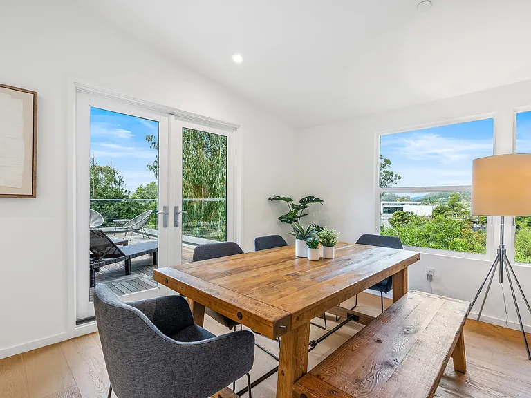 A warm, inviting space for family meals or a casual dinner.