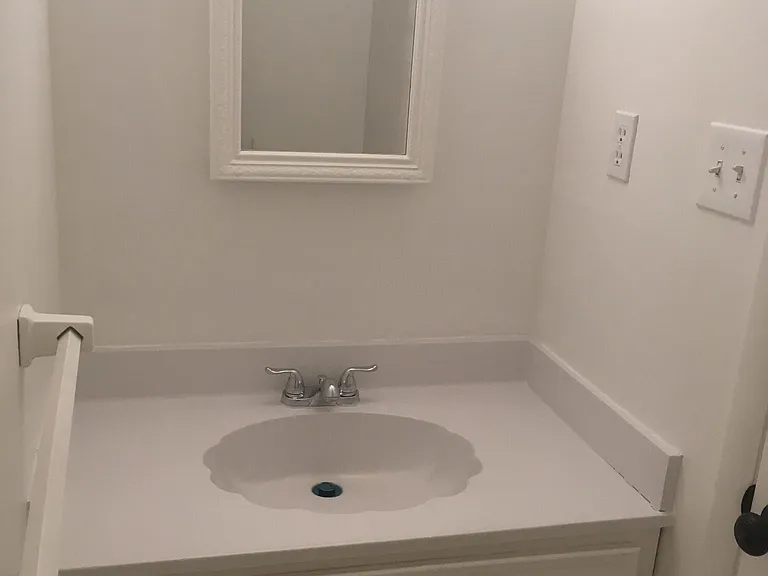 Downstairs half bath near foyer. All vanities in the house will look like this.