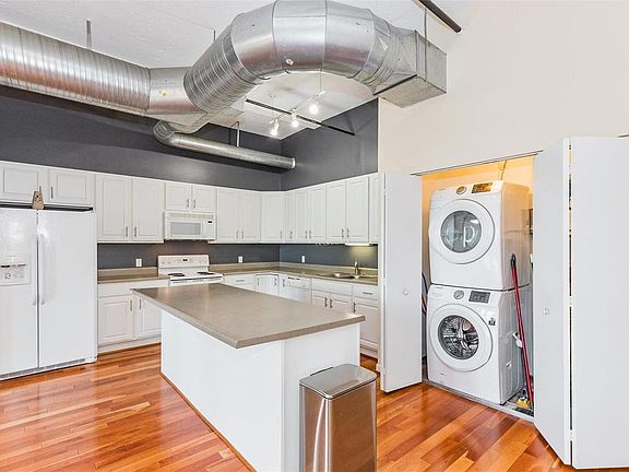 kitchen with laundry