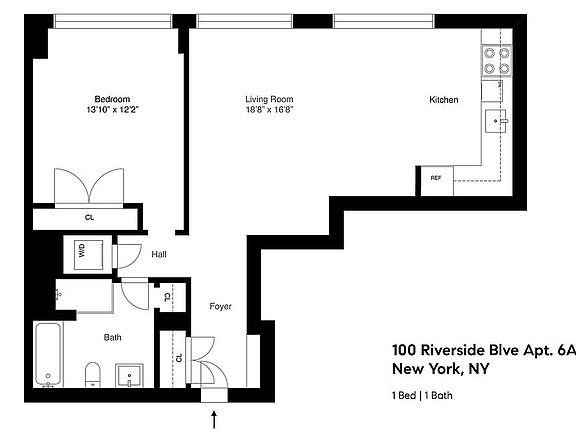 5th image of 100 Riverside Blvd APT 6A