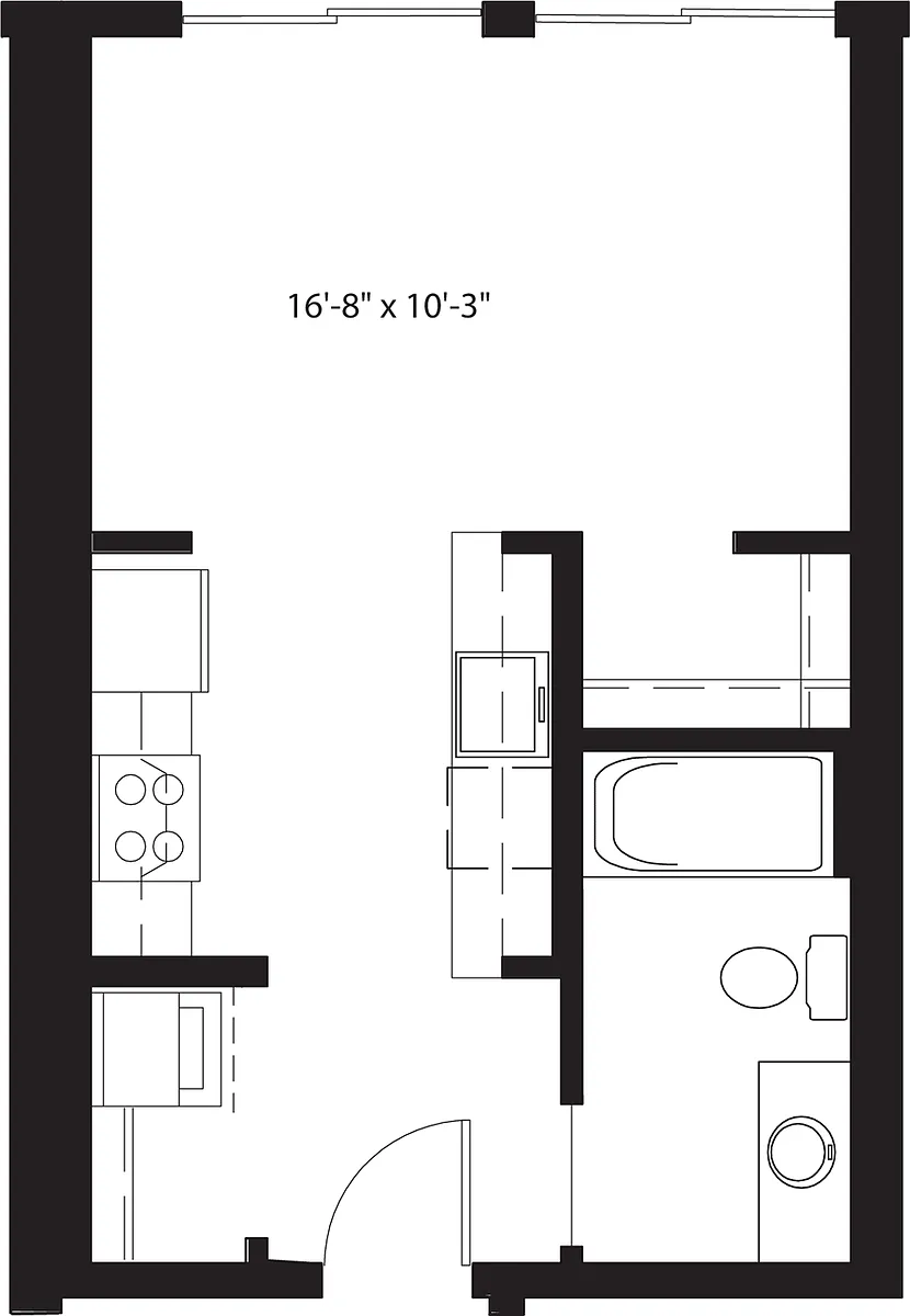 Floor plan Studio A