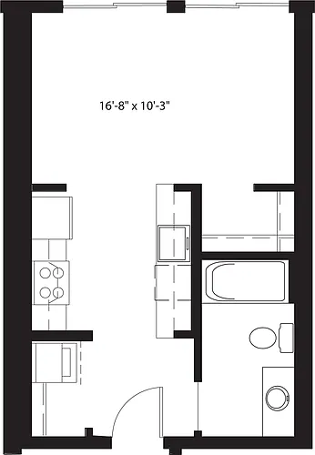 Floor plan Studio A