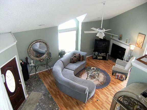 Bird's Eye View of Great Room from Balcony/Loft Area