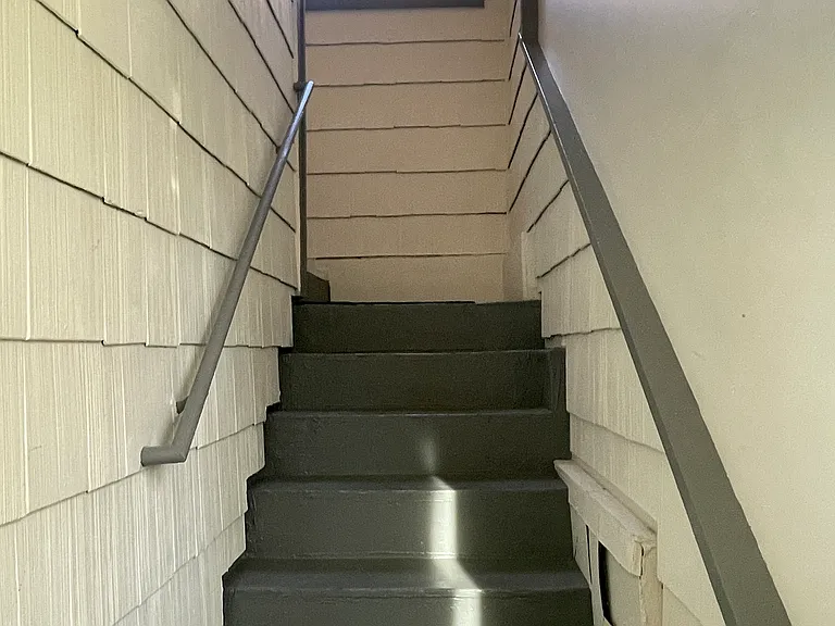 Enclosed entrance from garage