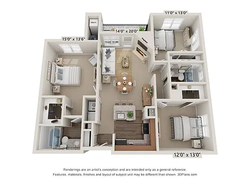 Floor plan C1R