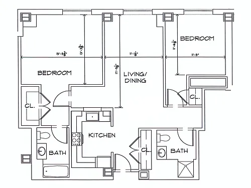 Floor plan 2Bed A