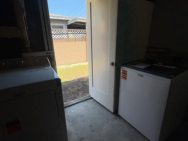 Access to backyard from garage