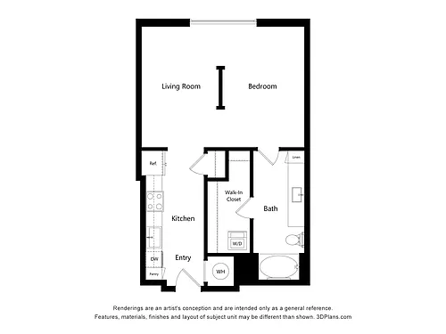 Floor plan Studio-S2