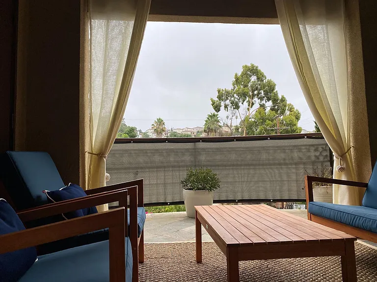 Private patio cabana