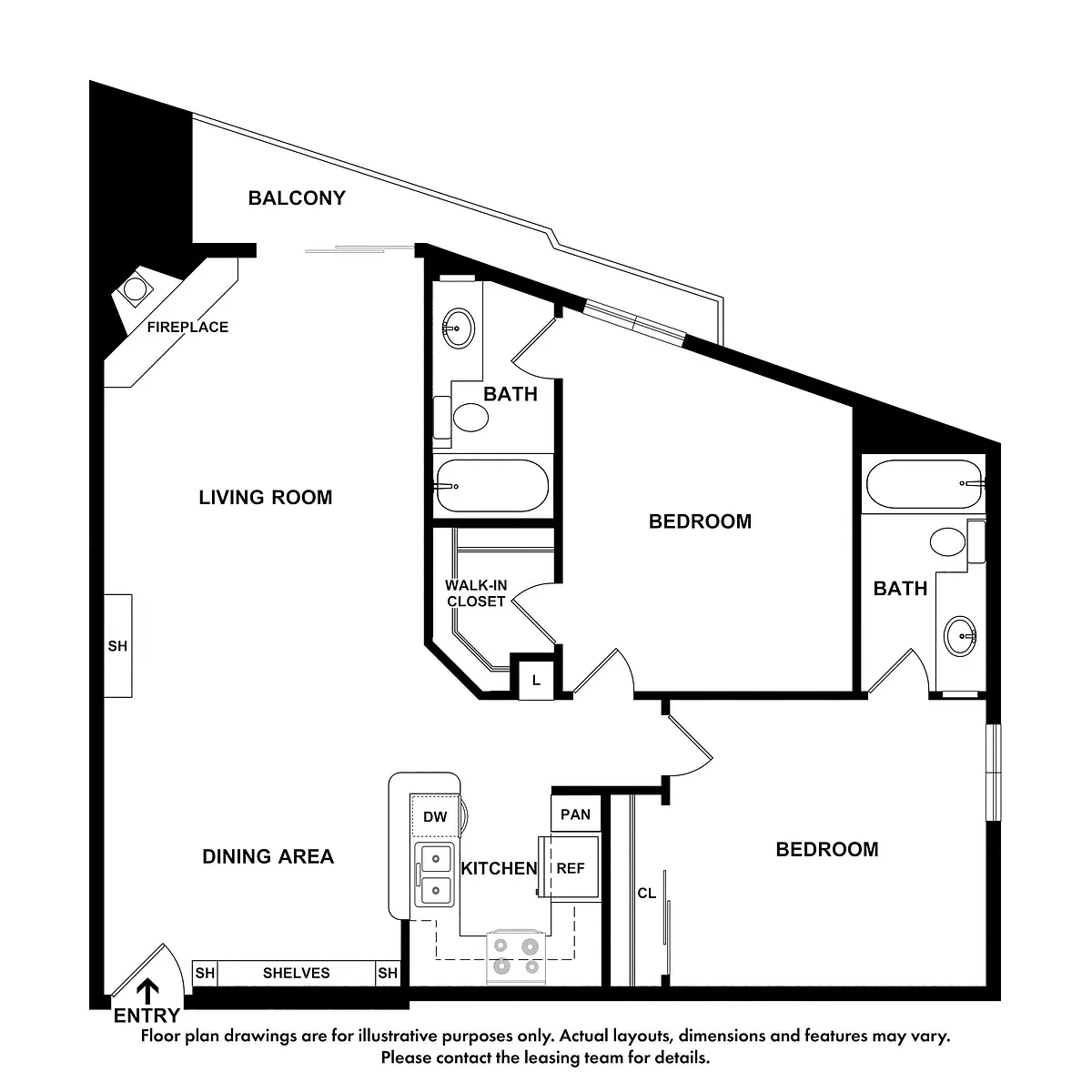 Floor plan 2X2 D