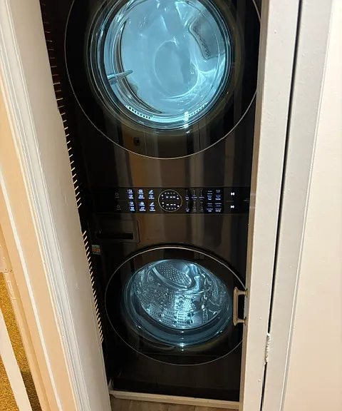 View of the New Washer/Dryer Combo