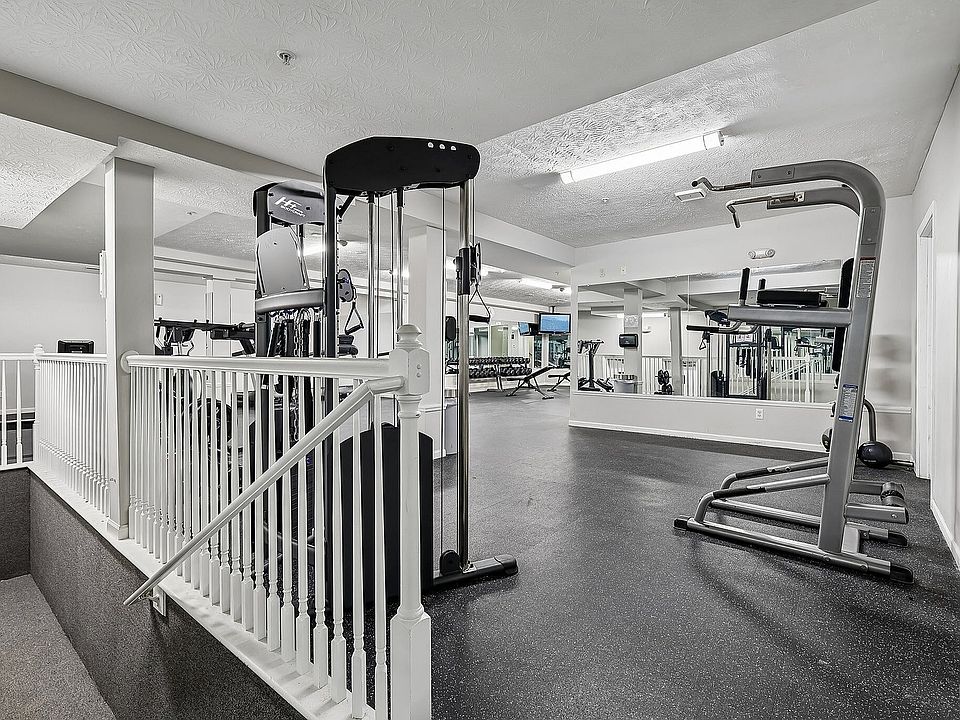 Modern apartment gym