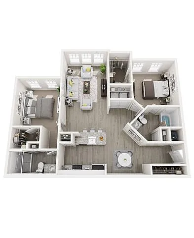 Floor plan B-1 B