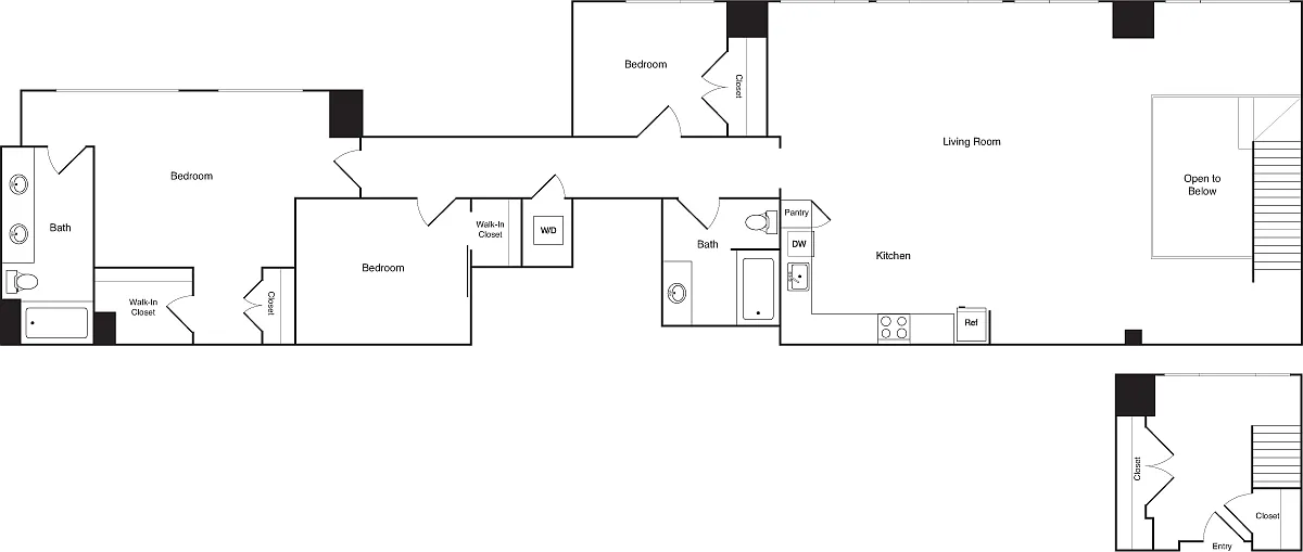 Floor plan 3 Bedrooms A
