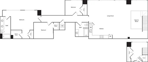 Floor plan 3 Bedrooms A