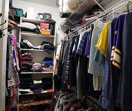 Master walk-in closet