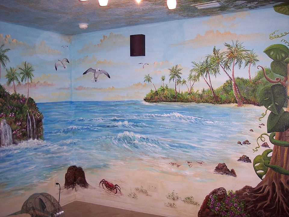 One of the walls in the Master Bedroom