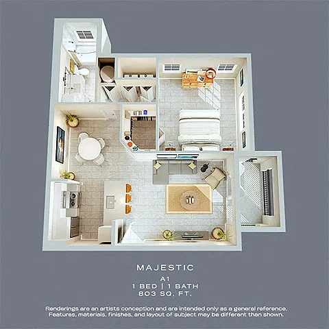 Floor plan A1A Majestic