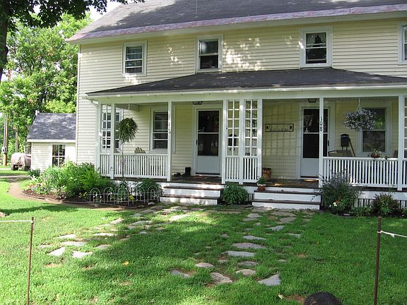 Front of home, unit is on left