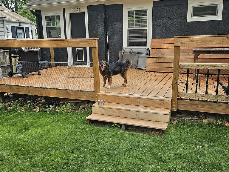 Nice big deck perfect for backyard gatherings!