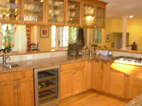 New, Stunning Kitchen Opens to Living Spaces