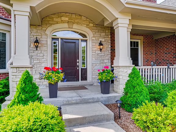 front entry and porch