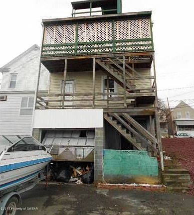Rear view with garage