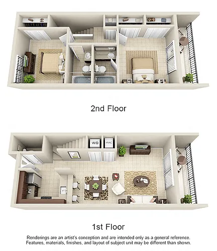 Floor plan PH1 Reno - B Townhome